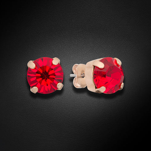 Серьги "Krāšņums VI (Light Siam)" с кристаллами Swarovski™